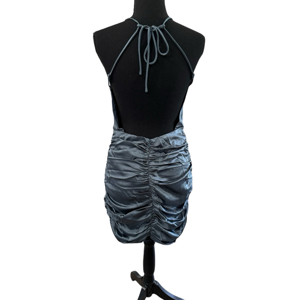 NWT! Line & Dot Mai Mini Dress in Steel Blue - Size XS - Picture 9 of 10